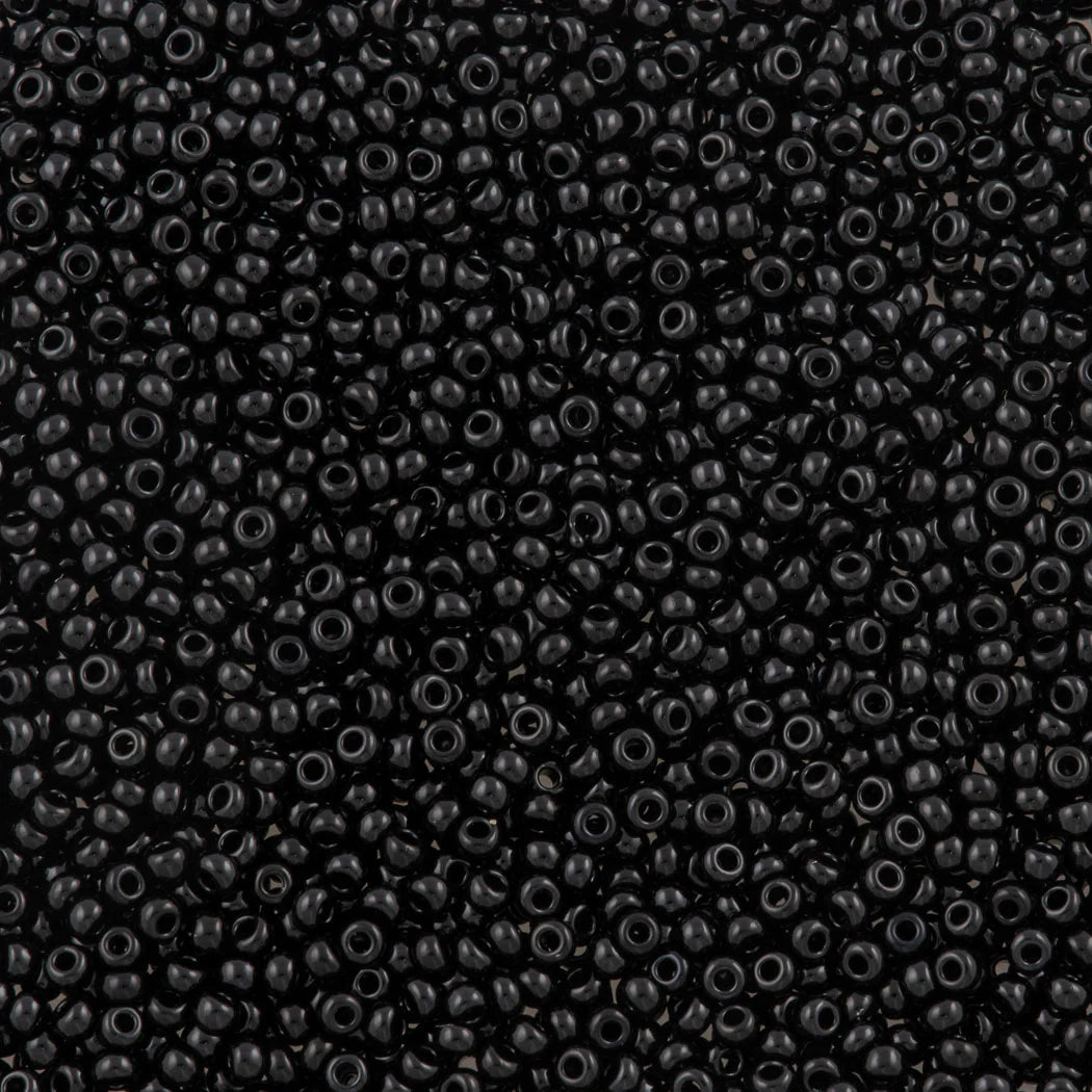 Preciosa - Dizi Sand Beads - 11/0 - 23980 - Opaque Black