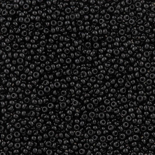 Preciosa - Dizi Sand Beads - 11/0 - 23980 - Opaque Black