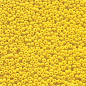 Preciosa - Dizi Sand Beads - 11/0 - 83130 - Opaque Dark Yellow