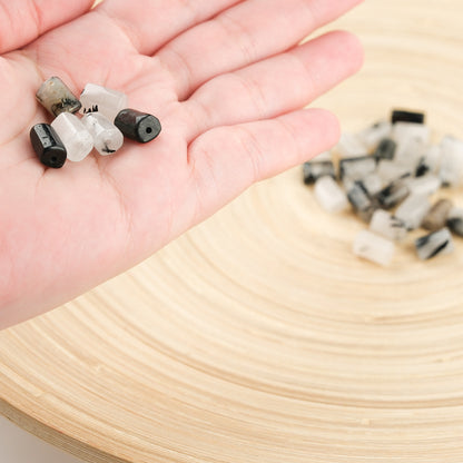 Rutile Quartz Stone Cylinder Cut