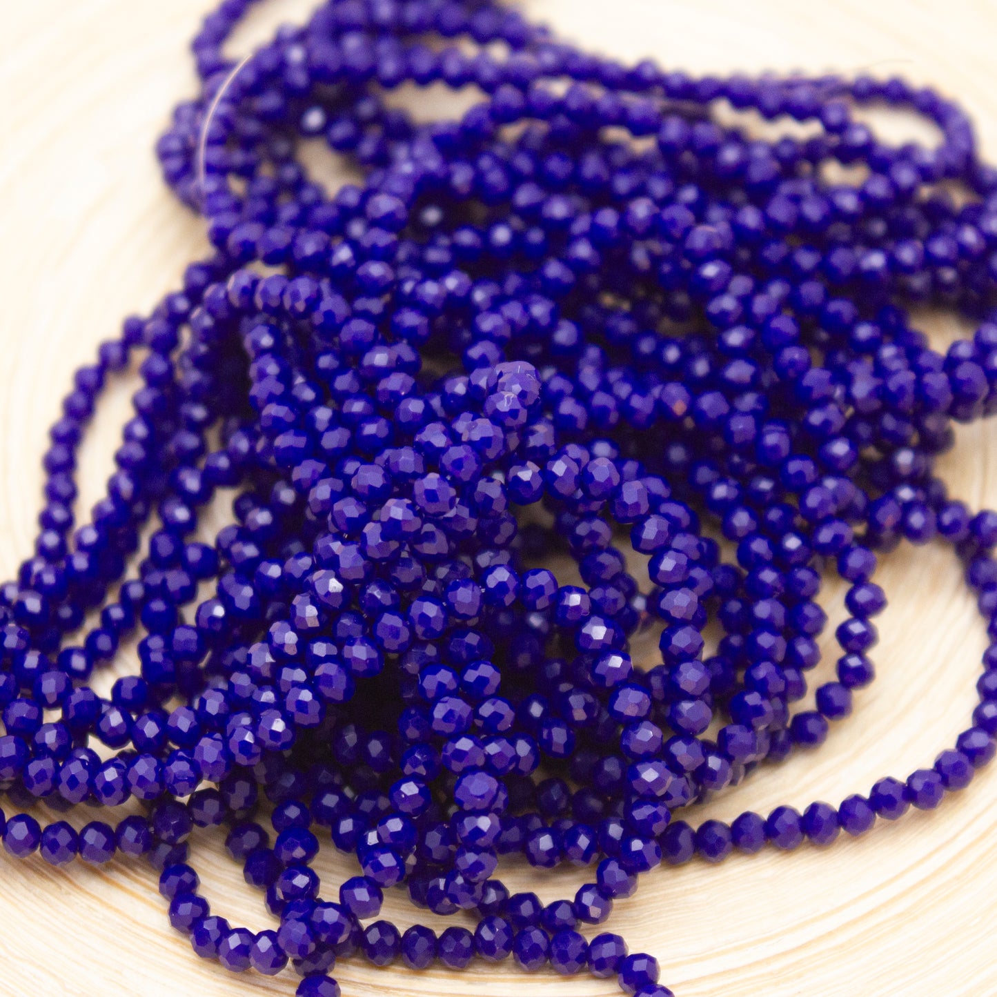 Crystal Beads 2mm - Dark Blue