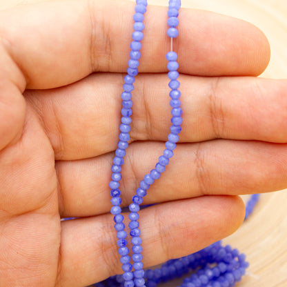 Crystal Beads 2mm - Royal Blue