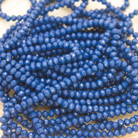 Crystal Beads 3mm - Petrol Blue