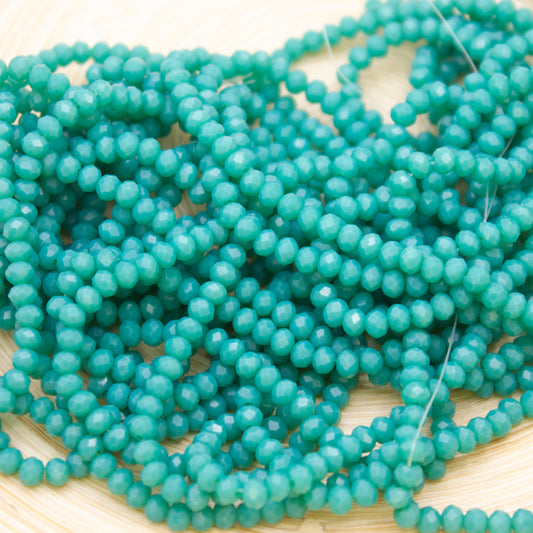 Crystal Beads 3mm - Matte Green