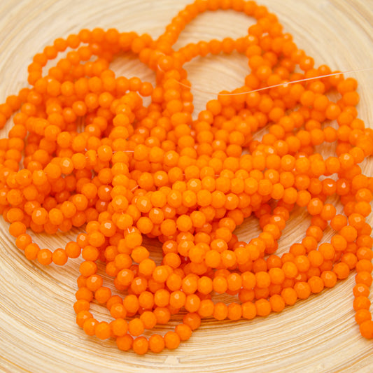 Crystal Beads 3mm - Pale Orange