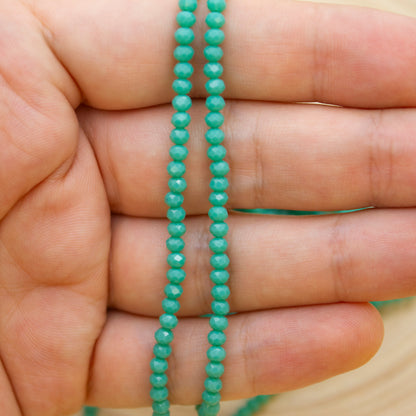 Crystal Beads 3mm - Pale Green