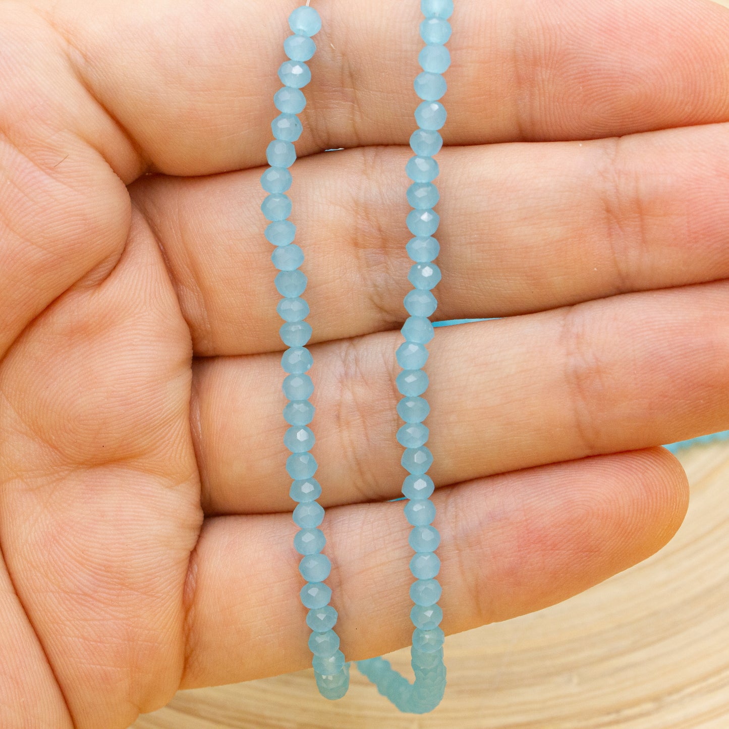 Crystal Beads 2mm - Light Blue