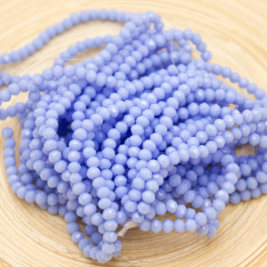 Crystal Beads 3mm - Lavender Blue