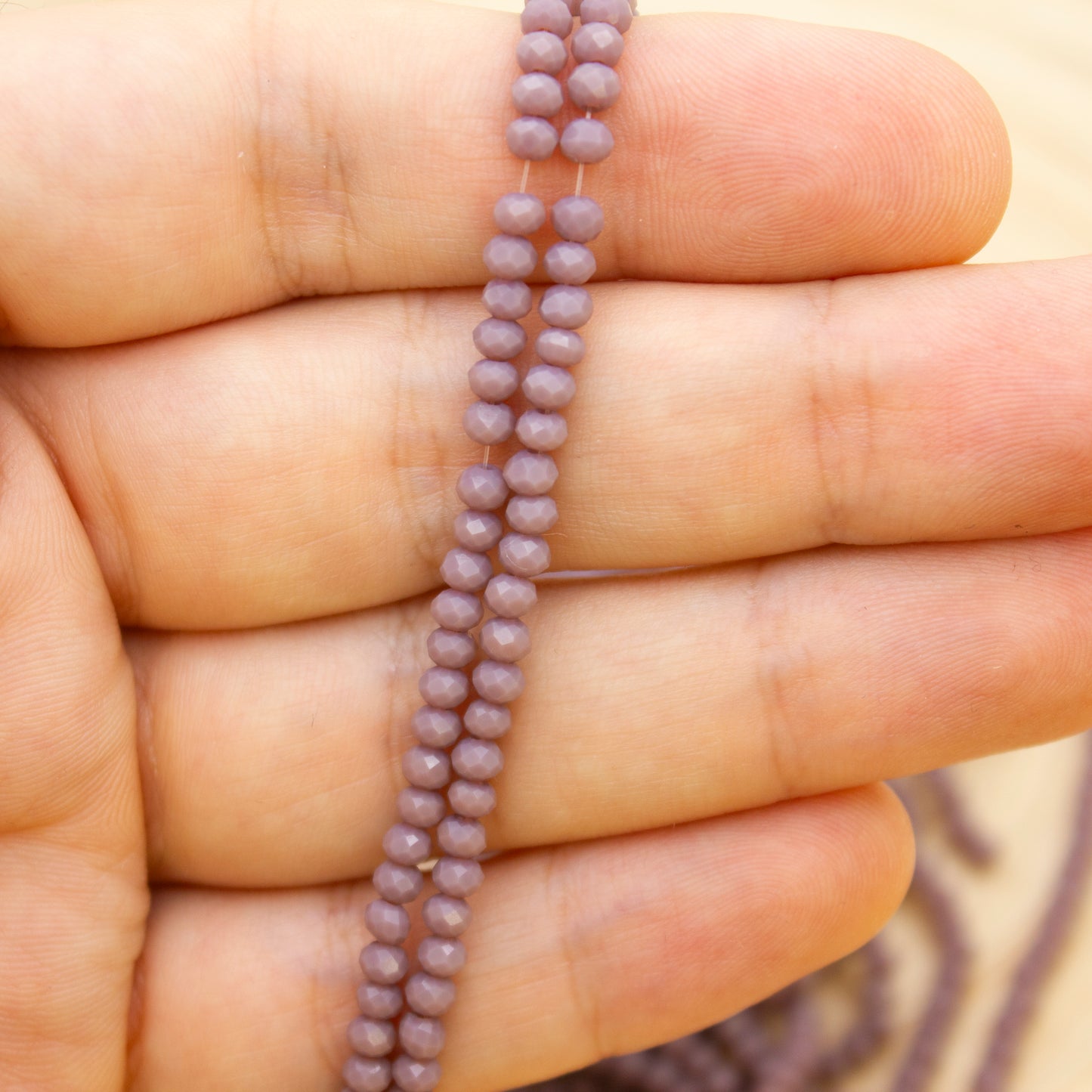 Crystal Beads 3mm - Lilac