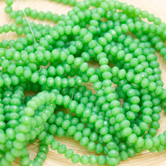 Crystal Beads 3mm - Green