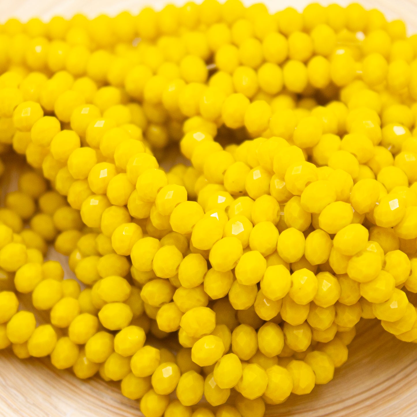 Crystal Beads 6mm - Yellow