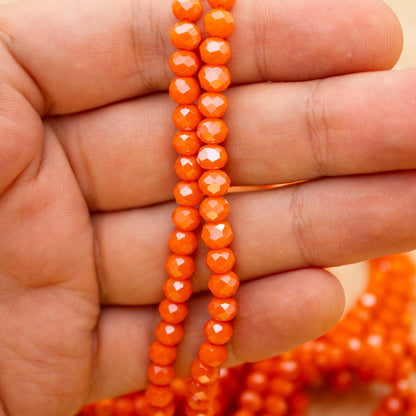 Crystal Bead 6 mm - Orange