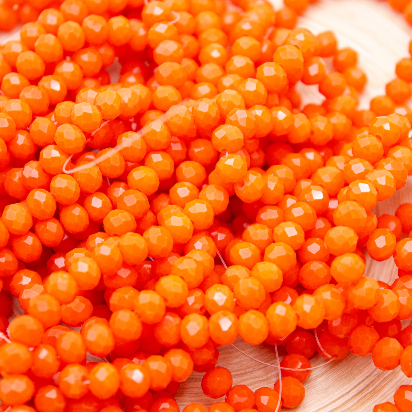 Crystal Bead 6 mm - Light Orange