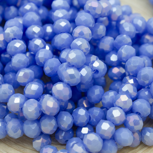 Crystal Beads 6mm -9- Bright Purple