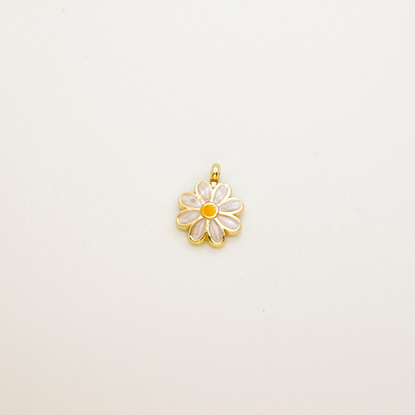 Enameled Daisy Pendant