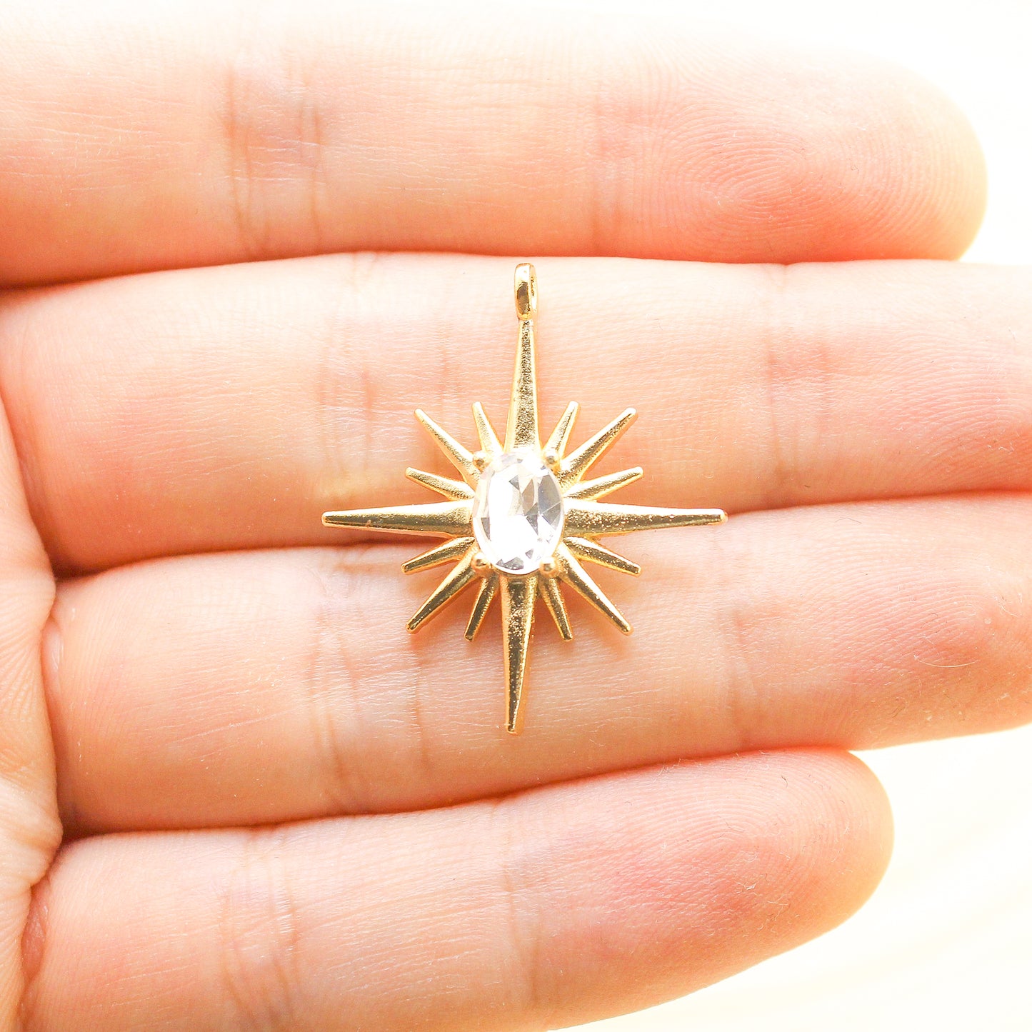 Polar Star Zircon Stone Pendant