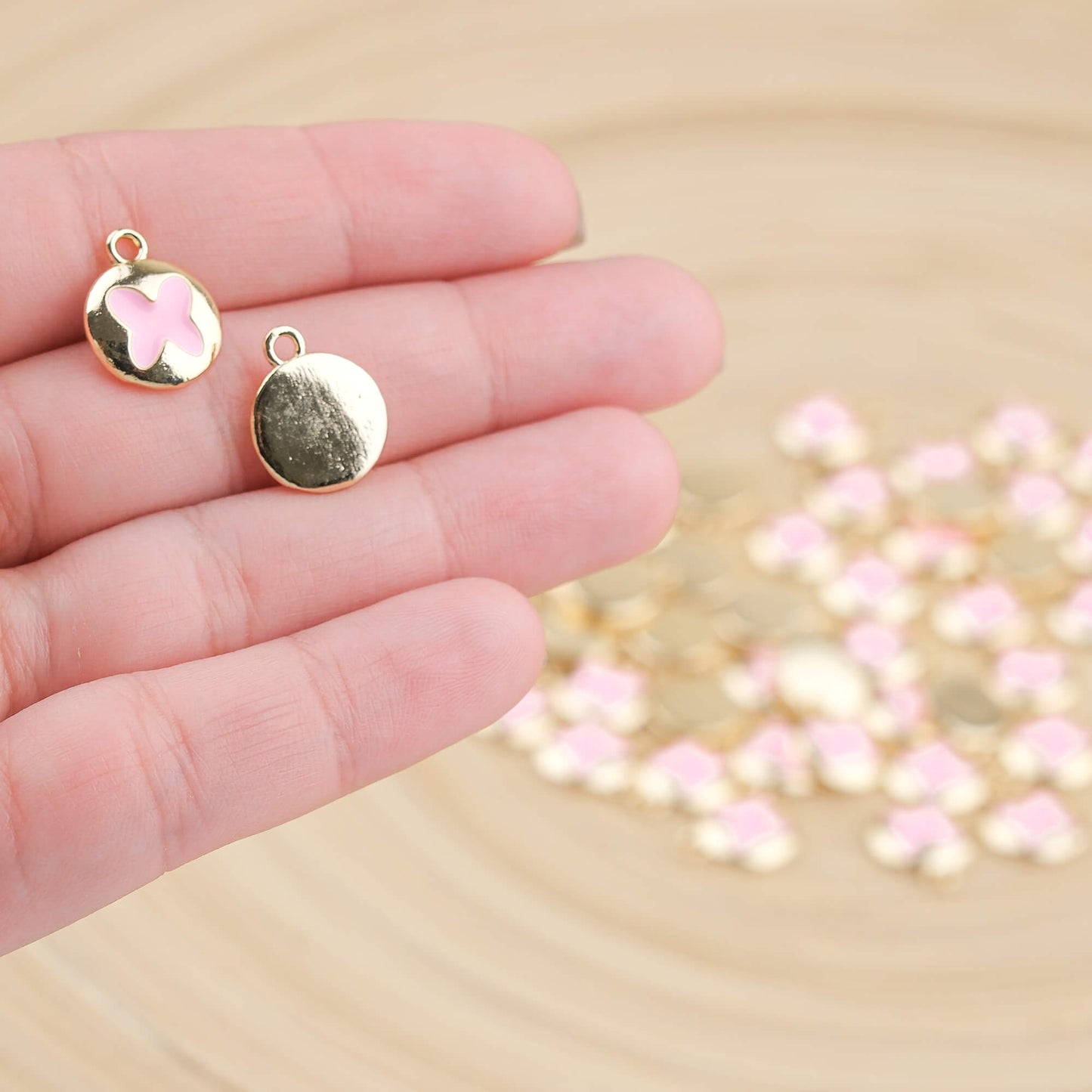 Enamel Butterfly Figured Charm Pendant