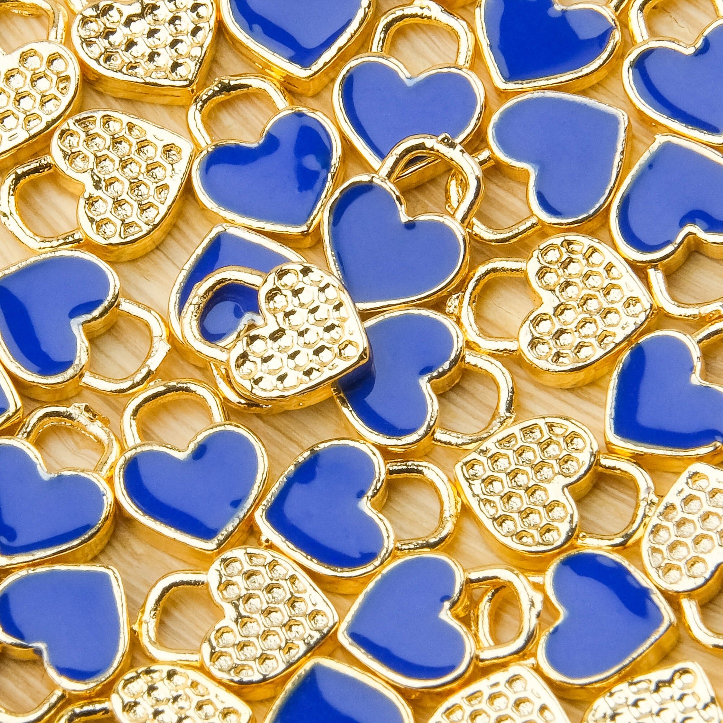 Enameled Mini Heart Charm Pendant