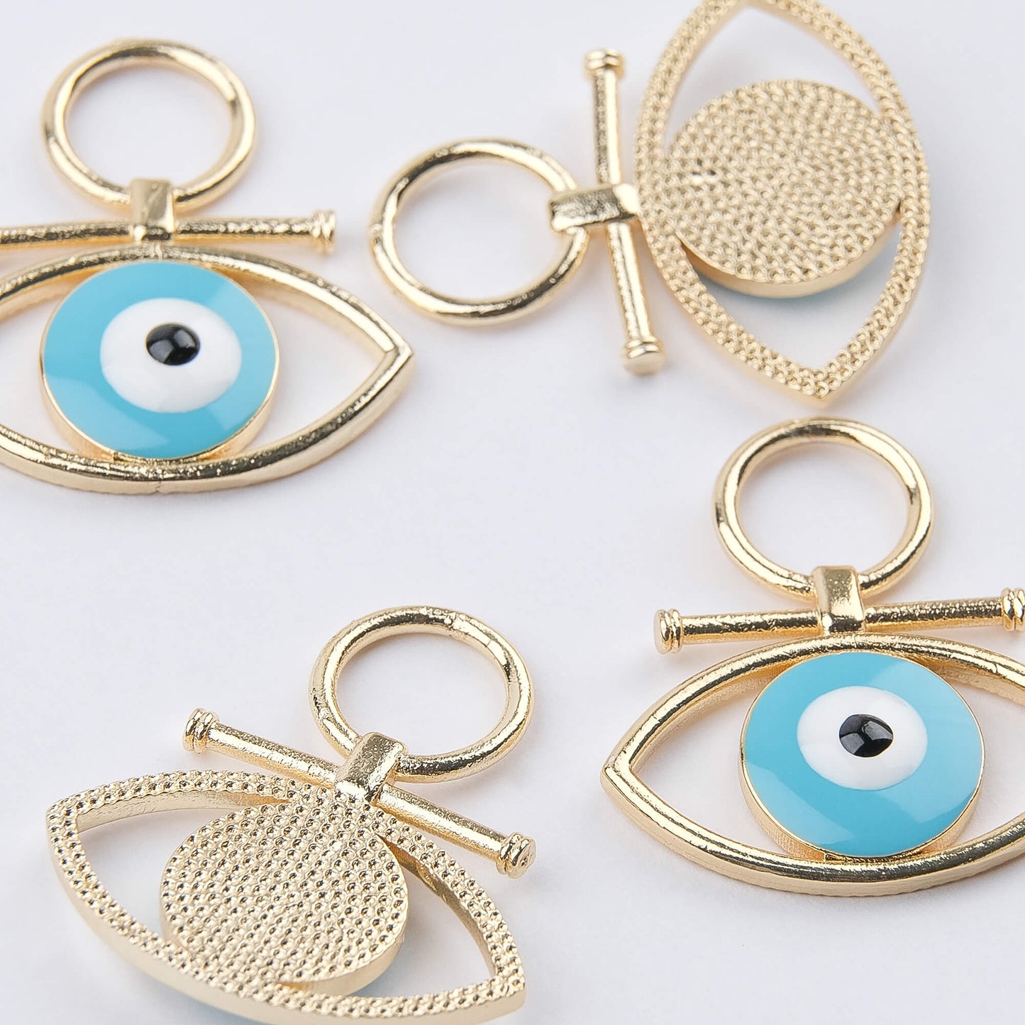 Enameled Eye Pendant